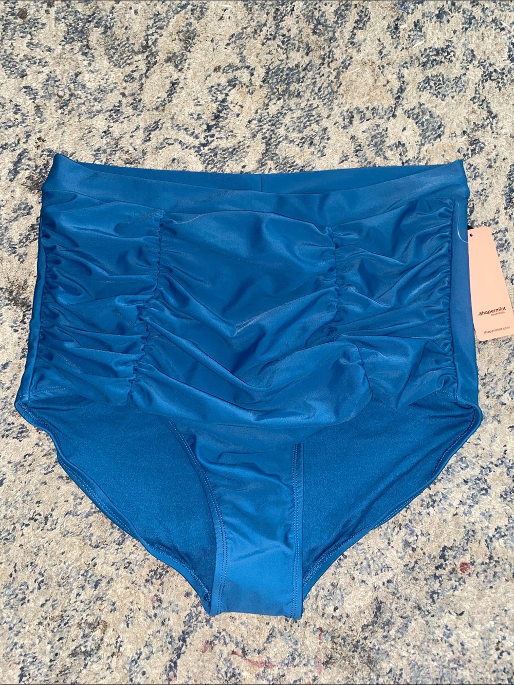 Shapermint High-Waist Ruched Swim Bottoms